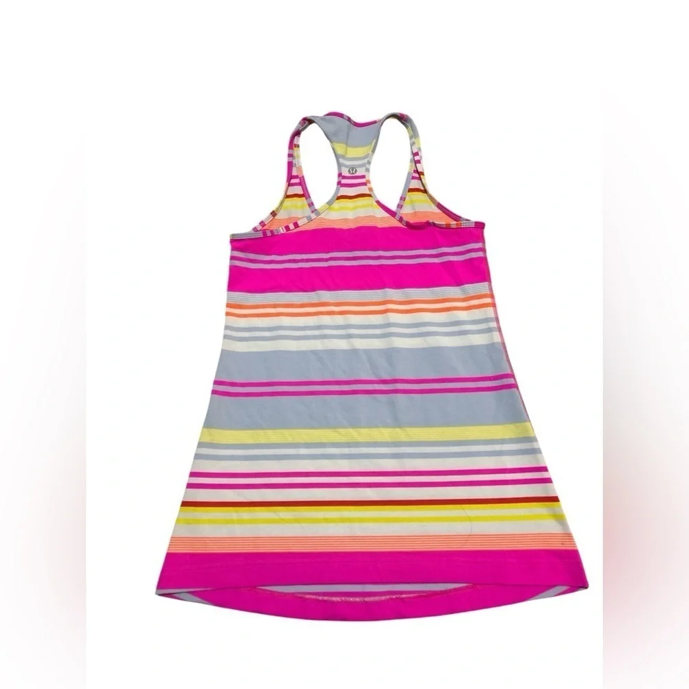 Lululemon Cool Striped Running Workout Racerback Tank
